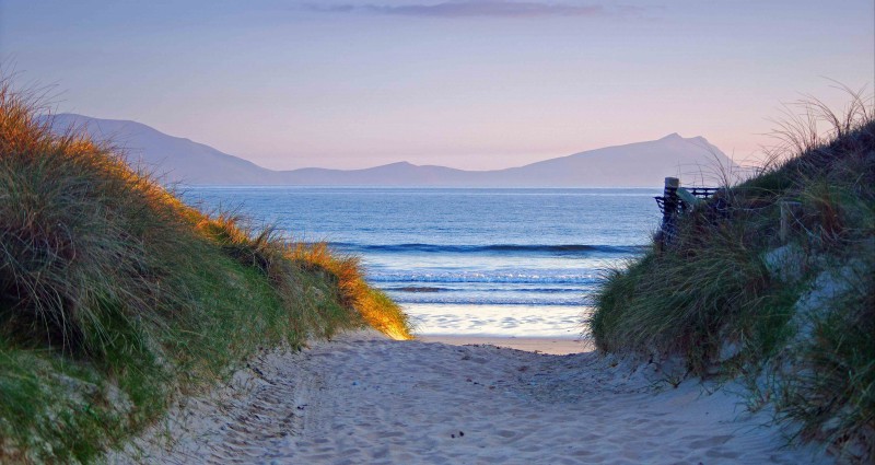 Claggan Island with Achill in Background